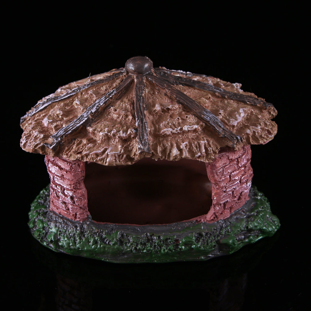 Water grass landscaping fish tank skull reptile pet shelter resin ornaments